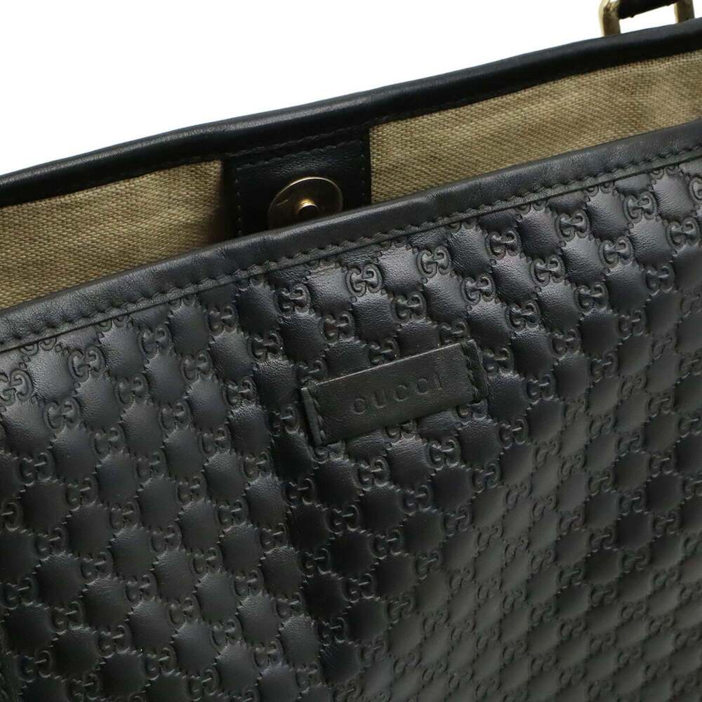 GUCCI Authentic Black Leather Shoulder Bag - Picture 8 of 8